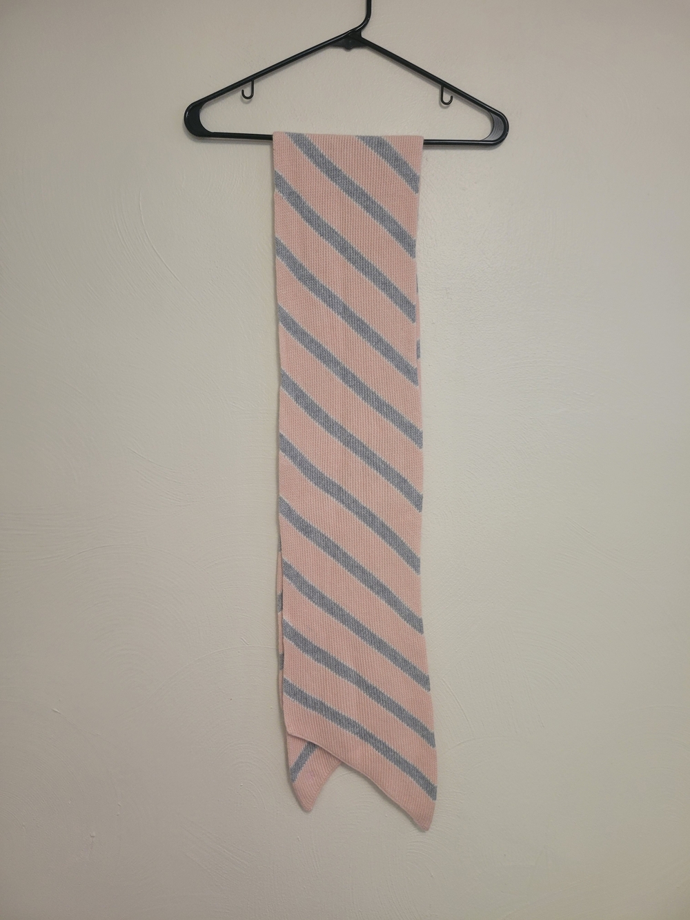 Vintage 90s Lauren Ralph Lauren Rabbit Hair Angora Blend Knit Striped Scarf